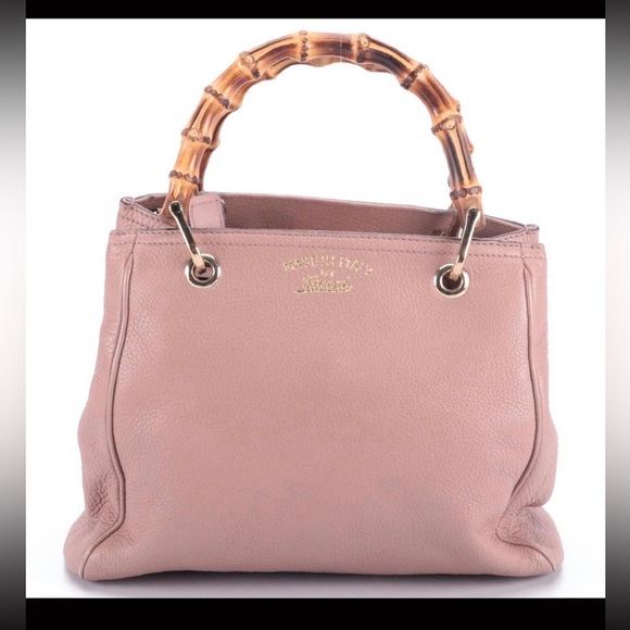 Gucci Bamboo Pink Shopper Small Tote - Picture 2 of 12